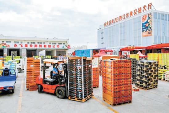 入场品类增加到330多种 京南崛起农副产品物流园